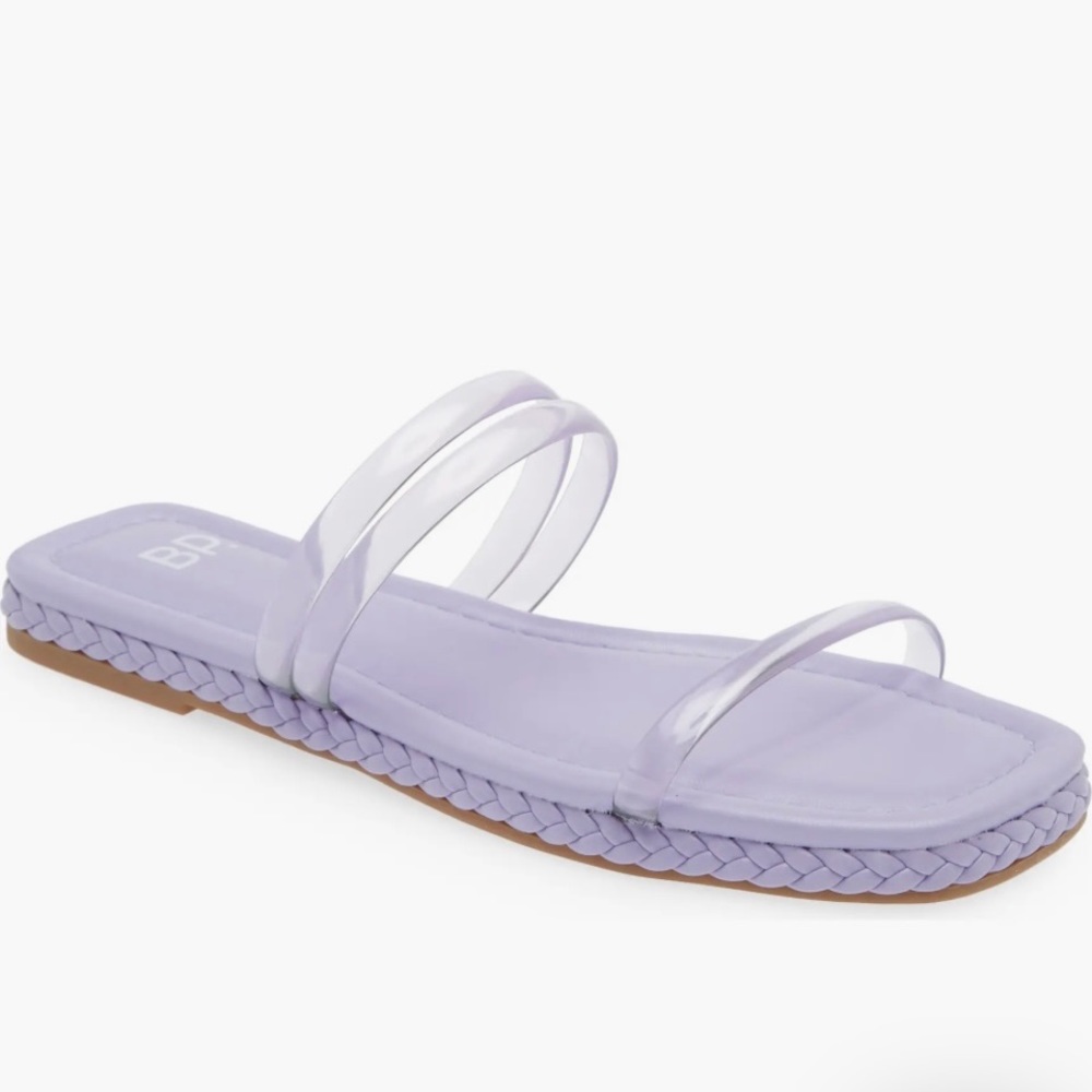 Viola braided lavender slide sandal size 7